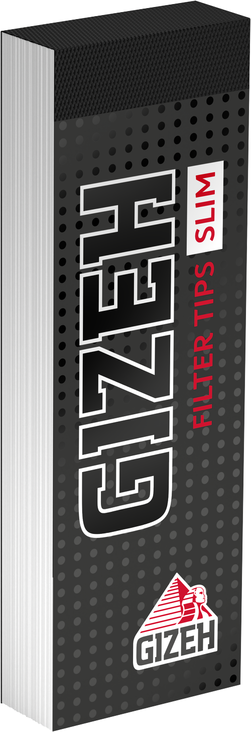 Gizeh Filter Tips Slim Schwarz – 35 Blatt – 24er Box