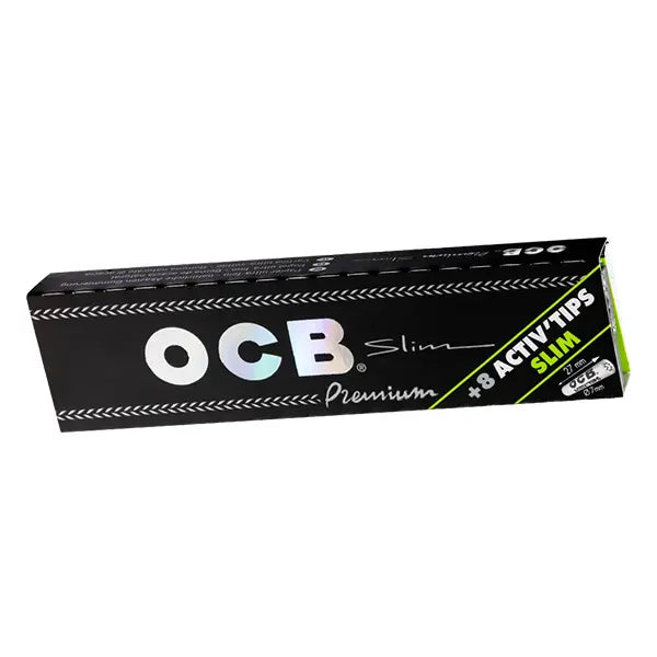 Heftchen OCB Premium Black KS Slim Blättchen + 8 Activ'Tips Aktivkohlefilter