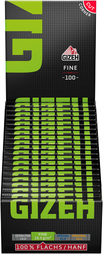 Gizeh Schwarz Fine Magnet Blättchen – 100 Papers – 20er Box – Magnetverschluss