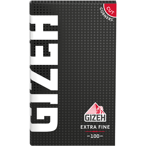 Gizeh Schwarz Extra Fine – 100 Blättchen – 20er Box mit Magnetverschluss