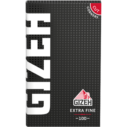 Gizeh Schwarz Extra Fine – 100 Blättchen – 20er Box mit Magnetverschluss