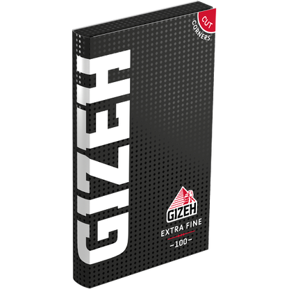 Gizeh Schwarz Extra Fine – 100 Blättchen – 20er Box mit Magnetverschluss