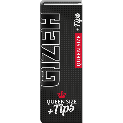 Gizeh Schwarz Queen Size – 50 Blättchen + 50 Tips – Box mit 26 Heftchen