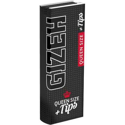 Gizeh Schwarz Queen Size – 50 Blättchen + 50 Tips – Box mit 26 Heftchen
