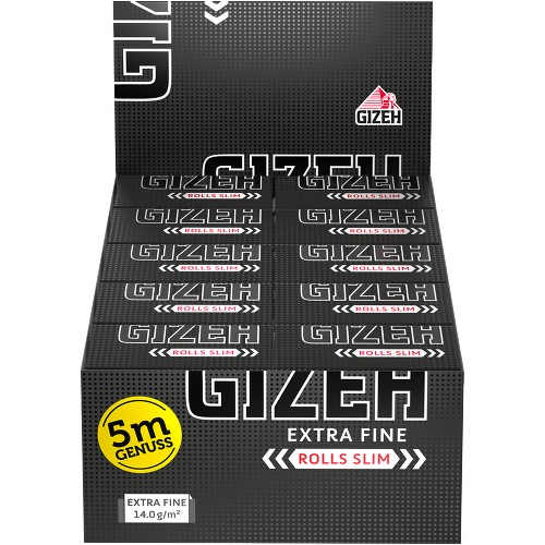 Bild von Gizeh Extra Fein Slim Rolls 5m Packung mit 20 Rollen