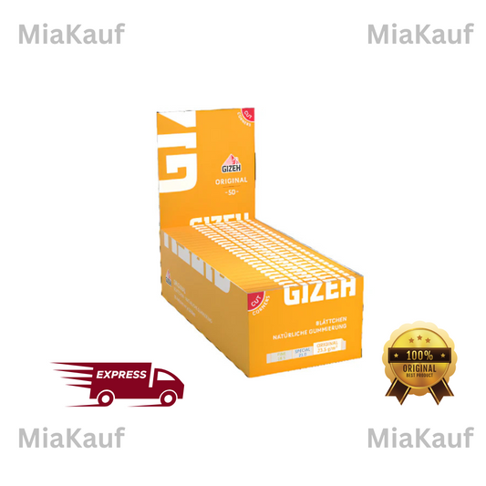 Gizeh Original Gelbe Blättchen 50er Packung Ansicht