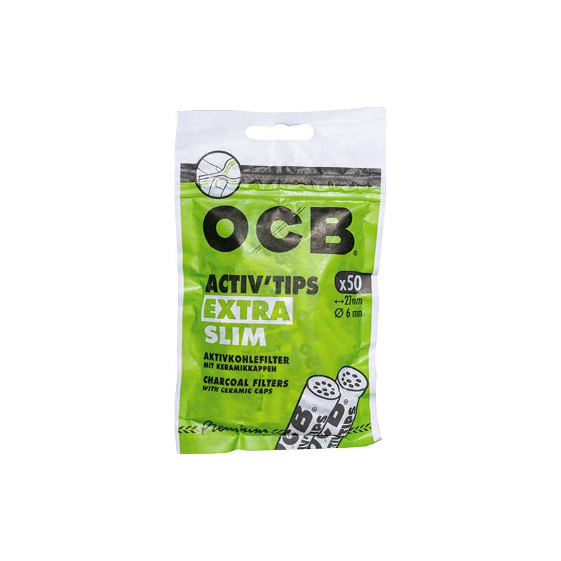 OCB Activ'Tips Extra Slim 6 mm – 1000 Stück – 20 × 50er Pack