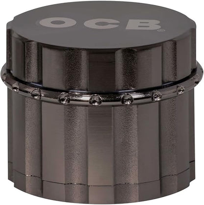 OCB Grinder Diamant Schliff Chrom Gebürstet 50mm 4-teilig Aluminium Schwarz - Jetzt kaufen!