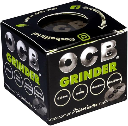 OCB Grinder Diamant Schliff Chrom Schwarz 4-teilig online kaufen bei Miakauf