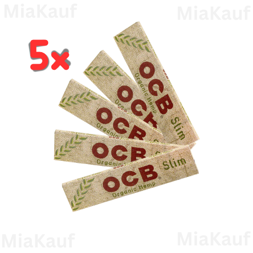 OCB Organic Hemp Slim Papers 5er Packung bei MiaKauf